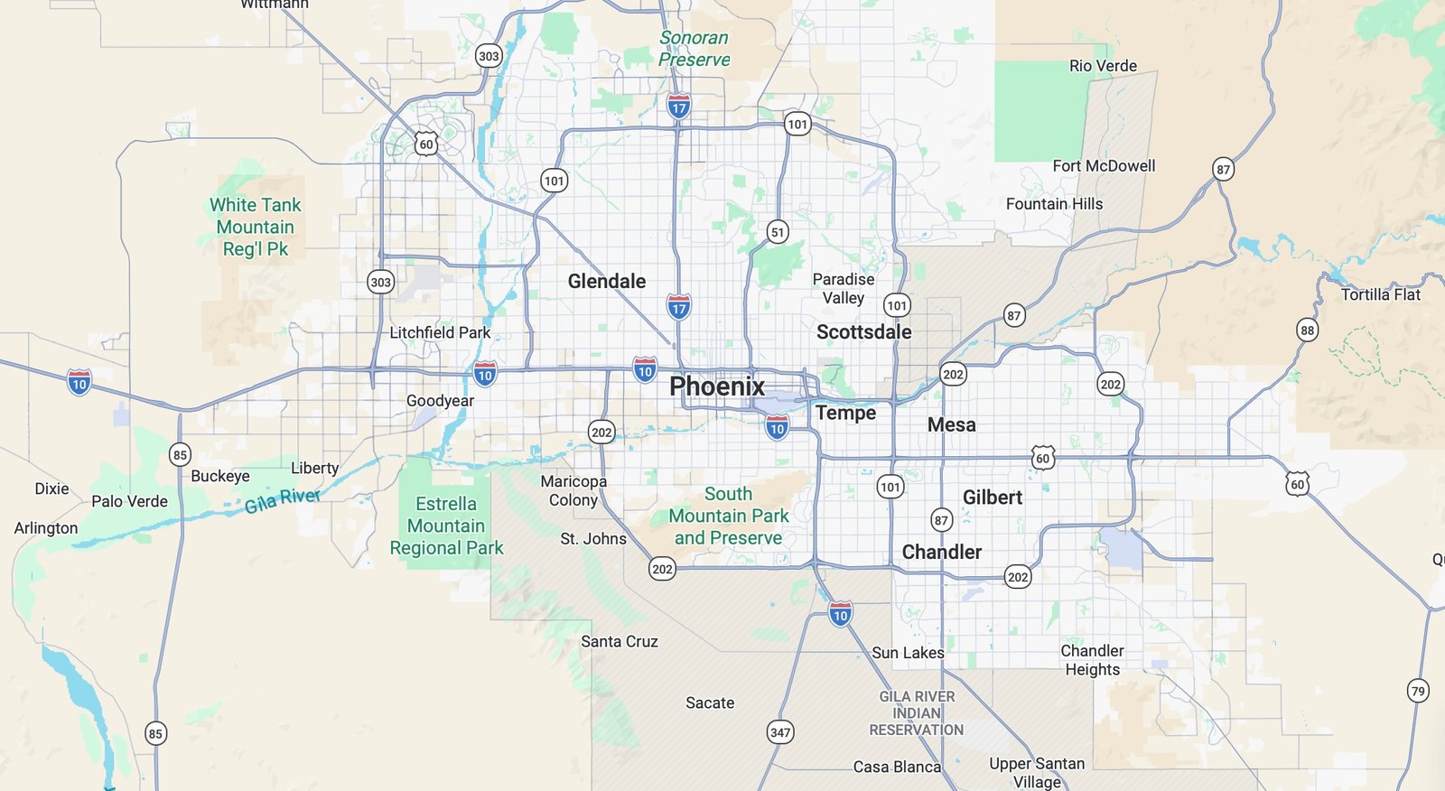 Service Area Map